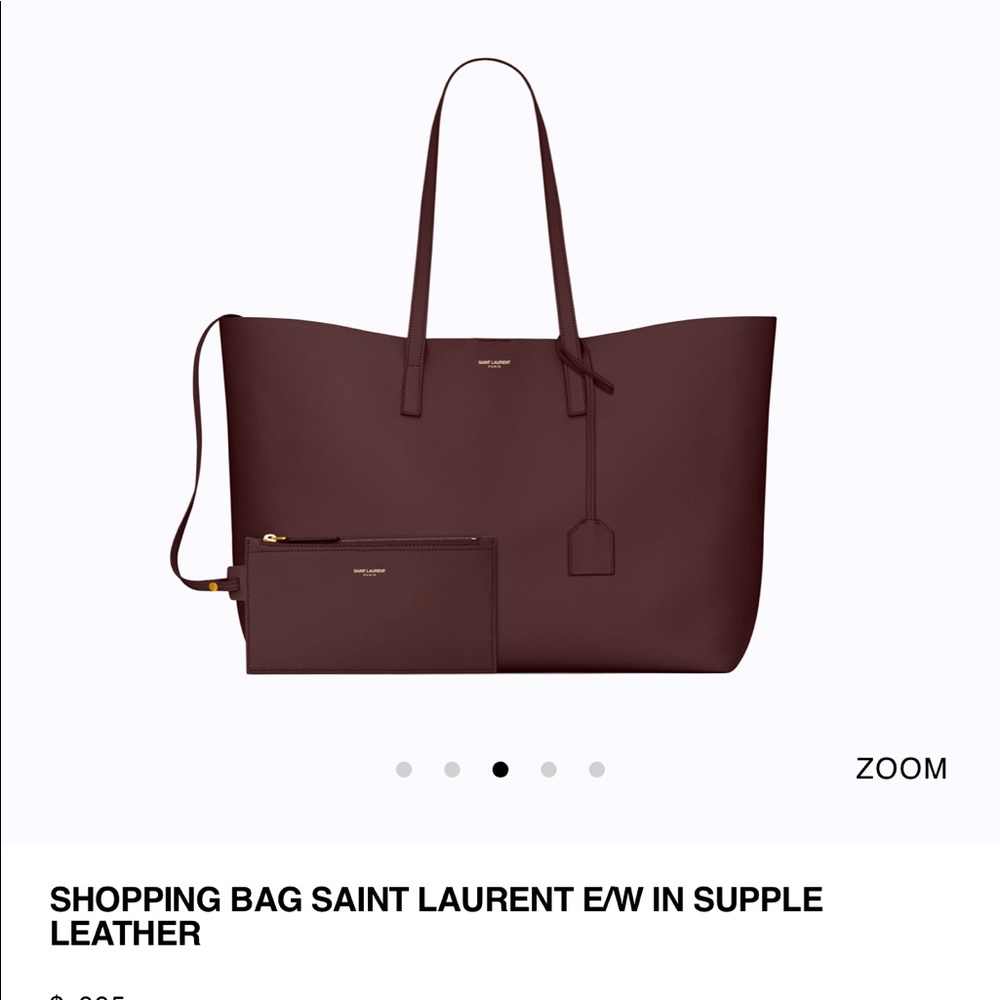 SHOPPING SAINT LAURENT E/W IN SUPPLE LEATHER